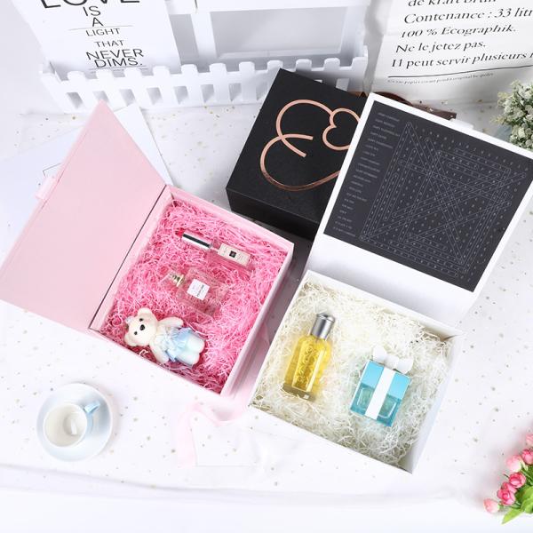 Matt Lamination Wedding Paper Gift Box , A-F Flute Wedding Sweet Box