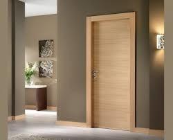 Quality Simple Plywood Flush Panel Wooden MDF Interior Doors For Hotel Break Resistance wholesale