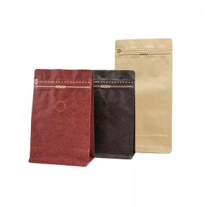 Quality 70gm 100gm Ziplockk Coffee Tea Packaging Mylar Roll Film Kraft Paper Coffee Bags wholesale