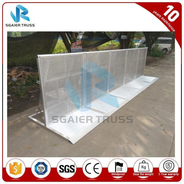 Silver / Black Entry Crowd Control Barrier Customized Size 5 Years Warranty