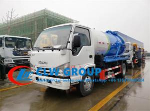 Quality Euro V Diesel Engine 4000L 98HP ISUZU Sewage Pump Truck wholesale