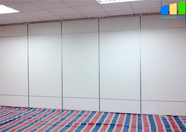 Cheap White Melamine Movable Partition Walls Aluminum Frame Folding Panel Customized Office for sale