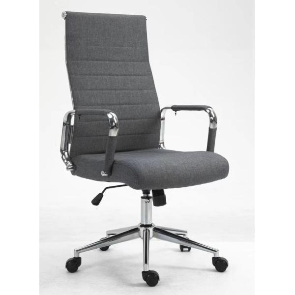 Modern Style Brown Leather Mesh Office Chair with Lumbar Support and Mail Packing