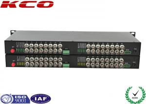 Quality Video To Fiber Optic Converter 32 Video Ways Rack Mountable Long Distance Point wholesale