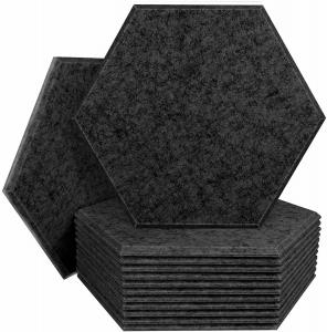 Quality Sound Proofing 9mm Felt Hexagon Acoustic Panels Wall Decorative Pet wholesale