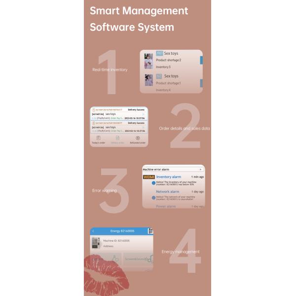 650W Metal Custom Vending Machines For Adult Products Micron Smart Vending Machine