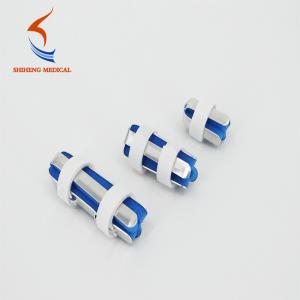 Quality S M L size aluminium alloy white and blue finger splint with foam for sale wholesale
