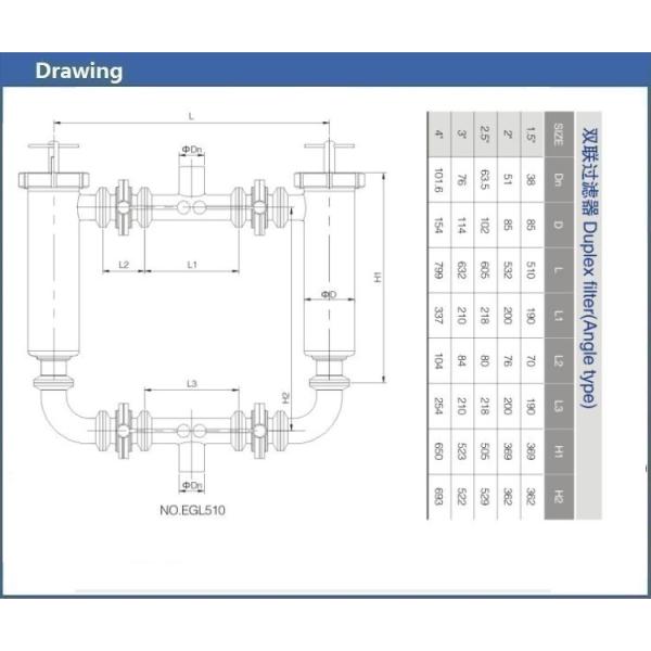 Donjoy Sanitary Food Grade Beverage Duplex Filter With Diaphragm Valve Control