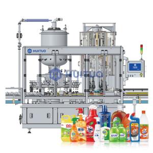 Quality Huituo rotary liquid bottle filling and chuck capping machine monoblock designed to simplify your bottling line wholesale