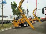High Efficient Side Loader Container Truck Easy Loading Unloading With 37 Tons
