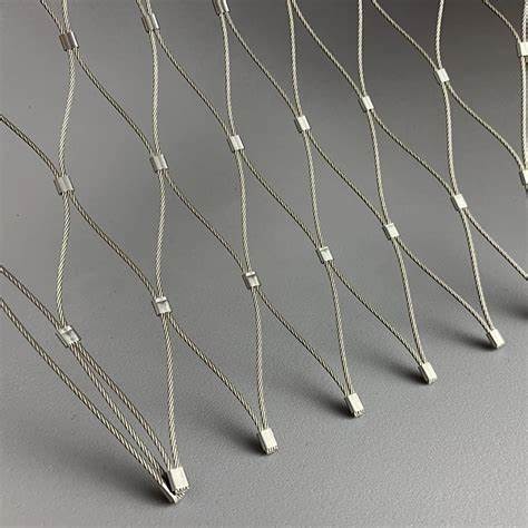 Customizable Black Oxide Cable Mesh with 60 Degree Mesh Angle and 1.2mm 4.0mm Wire Dia