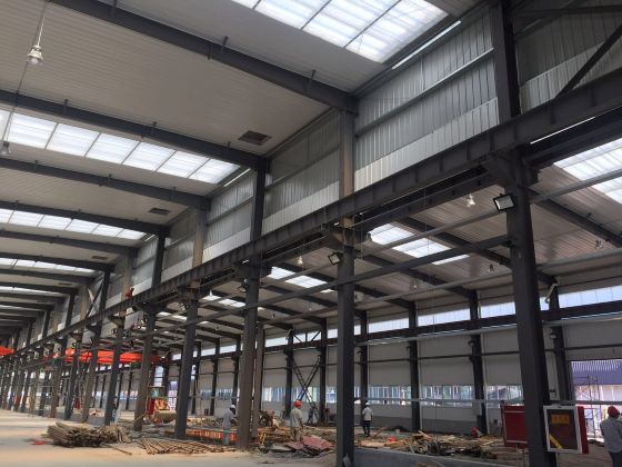 Designed Roof Ventilator Prefabricated Steel Structure Warehouse Workshop