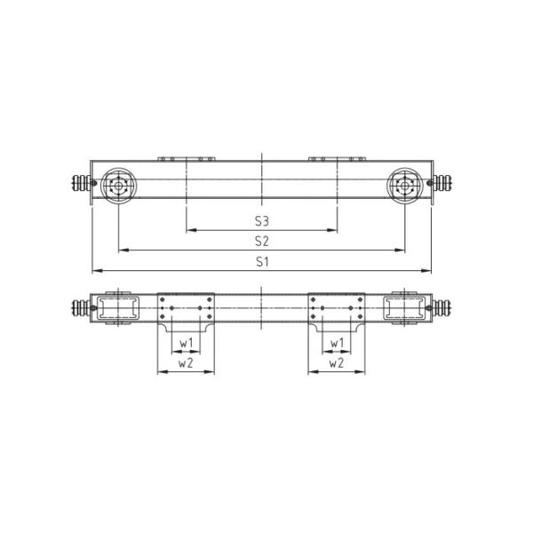 Customised End Carriage Overhead Crane Double Girder Top Running