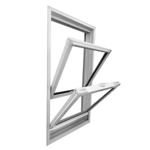OEM Up And Down UPVC Double Hung Window Slim Frame