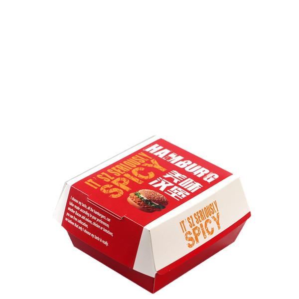 Colorful Fast Food Box Cardpaper Material With Custom Printed Logo