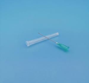 China Light Green Surgical Syringe Needle Side Hole Out Diameter 2.1mm 14G For Single Use on sale