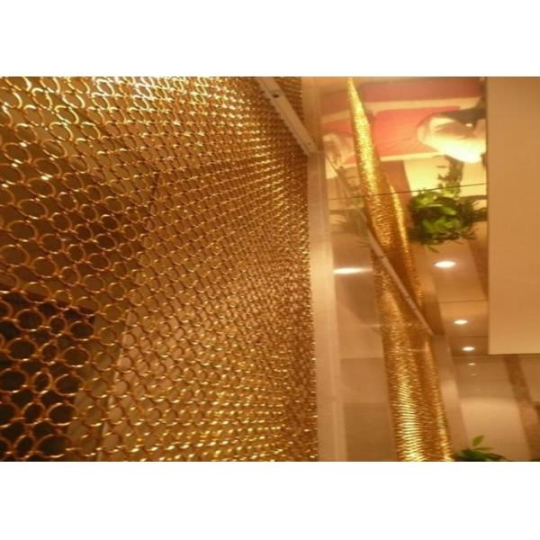 Stainless steel wire mesh screen, decorative ring mesh curtains for building