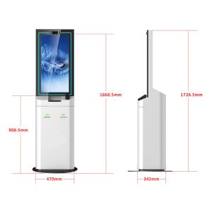 Customized 27inch Check In Kiosk Smart Hotel Self Service Terminal