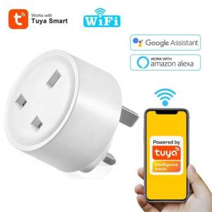 Quality 10A AC100V Smart Plug Socket UK Tuya Power Plug Alexa And Google Assistant wholesale