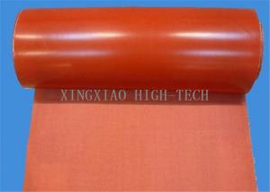 Silicone Rubber Coated Glass Fiber Fabric Cloth , Heat Resistant Silicone Impregnated Cloth