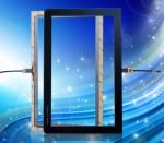 Projective Capacitive Touch Screen with USB Interface , KIOSK 10.1" Touch Panel