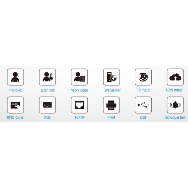TFT Screen Biometric Fingerprint Time Attendance System With ADMS Function