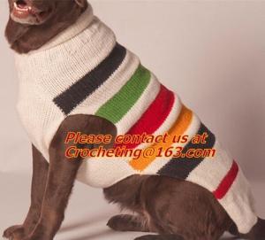 China Easy knit dog sweater, fashion knit pet sweater,dog sweater, Striped Pulllover Pet dog on sale