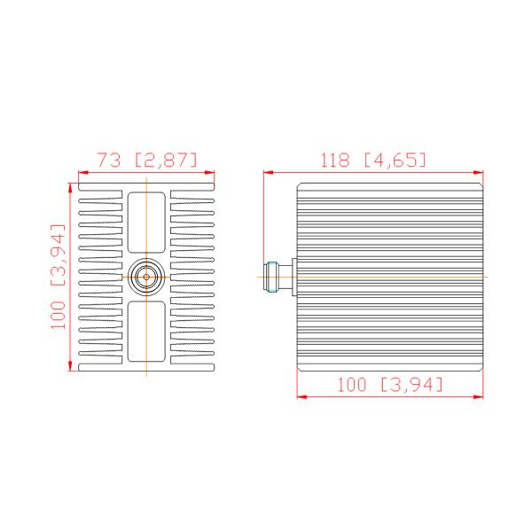 60 Watts N Female 50 Ohm Resistor Dummy Load
