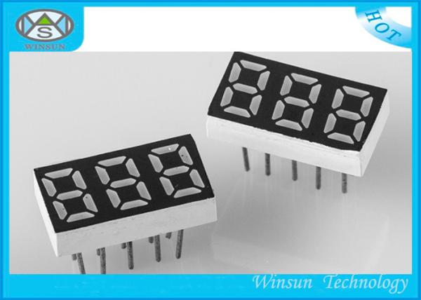 Cheap Stable Performance 7 Segment Display 3 Digit , Seven Segment Led Display 0.36 Inch Height for sale