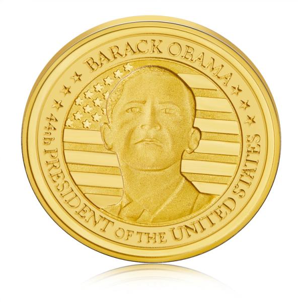 Personalised Gold Coin Gold Plated Presidential Coins Zinc Alloy ISO9001