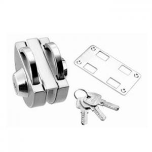Quality Stainless Steel Glass Door Lock / Key Lock  ( BA-GL002B-S ) wholesale