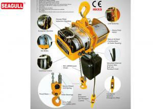 Quality 100kg 3 Ph Small Electric Chain Hoist Suspended Type With Energy-Saving Motor wholesale