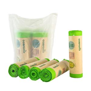 Quality Non Toxic Harmless Compostable Garbage Bags Drawstring Refuse Bags wholesale