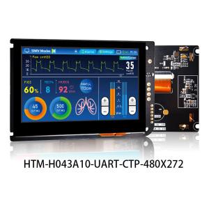 China 4.3 Inch UART Capacitive Touch Screen TFT LCD 480x272 Display With Lcd Controller Board on sale
