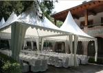 Wind Proof Pagoda Party Tent 25sqm With Round / Square Clear PVC Window