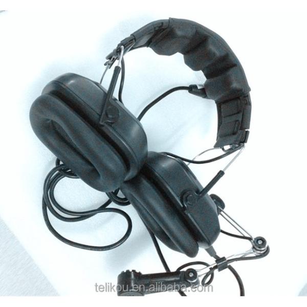 TELIKOU Professional Dual Ear Headband XLR-4 Noise Cancelling Intercom System Headphone