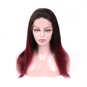 Quality Genuine Virgin Hair Lace Wigs , Black To Red Remy Lace Wigs Human Hair wholesale
