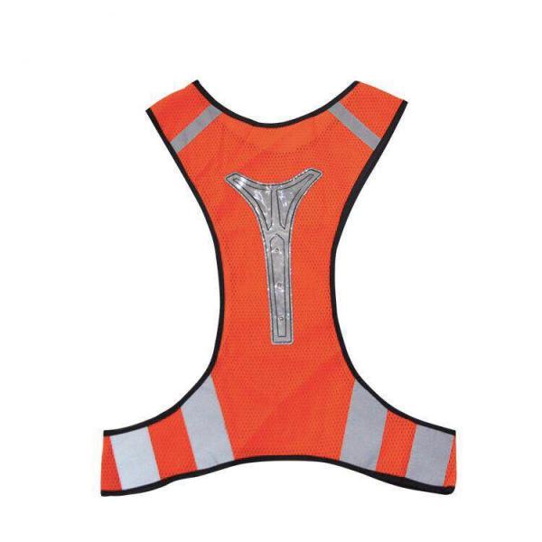 Cheap Plus Size Reflective Safety Vest With Shining LED Light For Night Working for sale