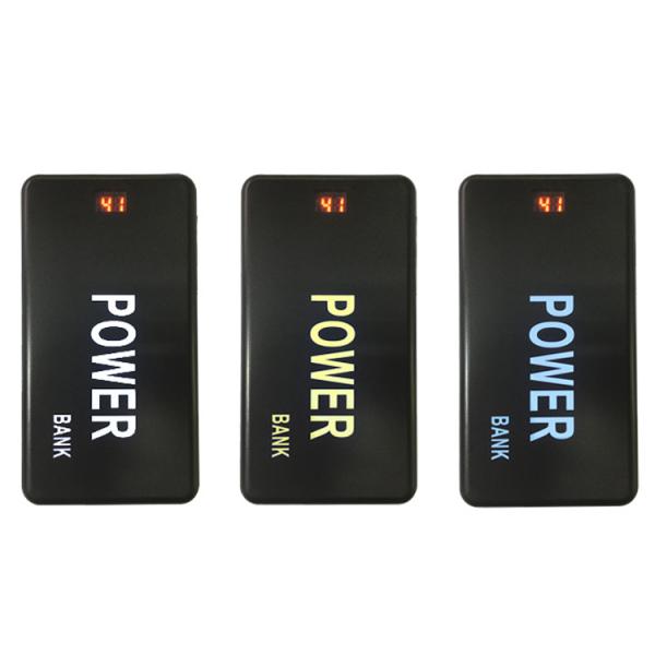 Custom LED Logo Universal Mobile Power Bank 5000mAh With LED power Indicator