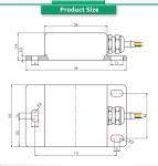 RS485 Communication X Y Z Inclination Sensor For Dual Axis Control And Angle