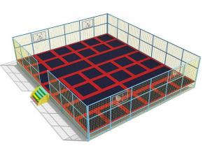 Quality adult trampoline park children jumping play zone big jump trampoline for shopping center wholesale