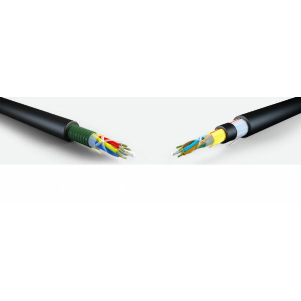 Aerial Outdoor Fiber Optic Cable 6 Core Single Mode GYXTW Armored Fiber Optic Cable