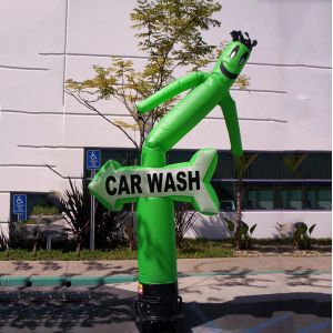 Buy cheap 3M Custom Air Dancers Inflatable Tube Man Single Leg Digital Printing from wholesalers