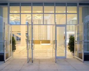 Quality Office Glass Pivot Floor Spring Door Commercial Design System wholesale