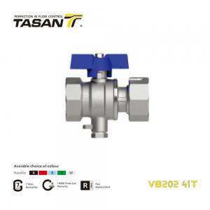 Quality VB202 41T Brass TSP Ball Valve With Swivel Nut And Butterfly Aluminium Handle  PN 20Bar wholesale