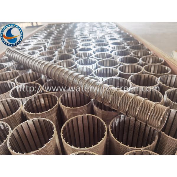 V Shap Wire Wedge Wire Wound Rotary Drum Screen SUS 304 316l