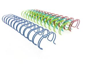 Quality 5/8&quot; - 1-3/4&quot; 2:1 Pitch Twin Loop Wire O Bindings For Notebook wholesale
