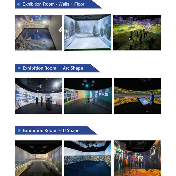 High Brightness Immersive Projector Manual Throw Laser Projector For Museum Displays