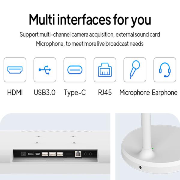 24 Inch 32 Inch Indoor Digital Signage Kiosk For Live Stream Studio Display