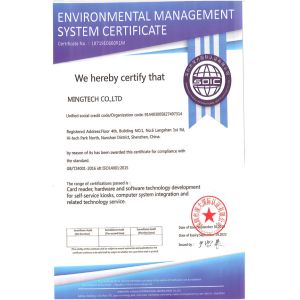 Shenzhen MingTech Co.,Ltd Certifications